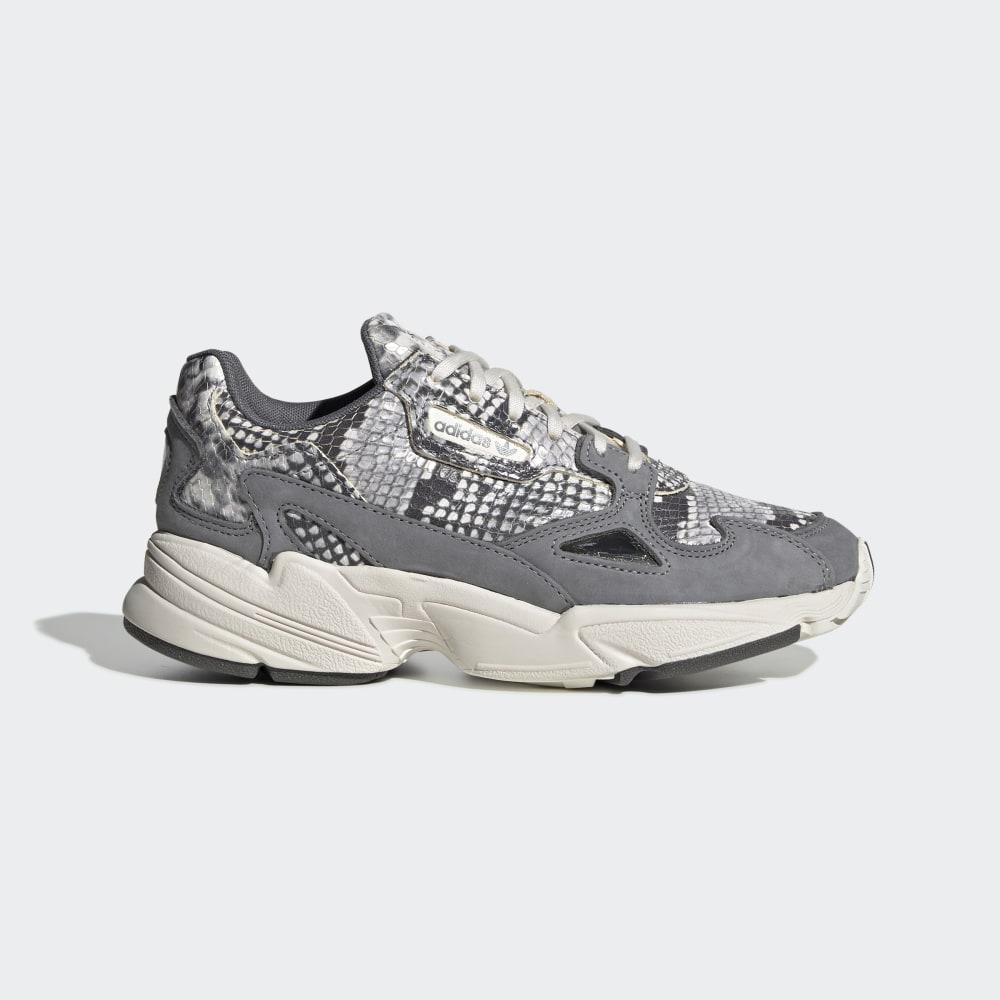 Adidas Women's Falcon Originals Shoes White/Grey Ireland EH0192